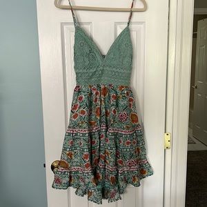 Floral print dress